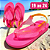 Chinelo Ipanema Baby Glitter - Pink Neon e Amarelo - Imagem 1