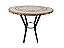 Mesa 080Ø Mosaico de Mármore Crema Marfil Ref. 9227 - Imagem 1