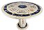 Mesa 1,10Ø Mosaico de mármore Ref. 9201 com sodalita - Imagem 1