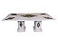 Mesa em Mosaico de mármore Carrara italiano 220x110 Ref. 281 Losango - Imagem 1