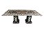 Mesa em Mosaico de mármore Dolomita preta 220x110 Ref. 9230 - Imagem 1