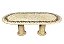 Mesa 2,20x1,10 oval em mosaico de Ônix amarelo Ref. 281 - Imagem 1
