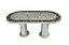 Mesa 2,20x1,10 oval em mosaico de Ônix verde Ref. 281 - Imagem 1