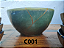 Chawan de Ceramica Medio Decorado Kintsugi Verde - Imagem 1
