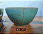 Chawan de Ceramica Medio Decorado Kintsugi Verde - Imagem 2