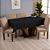 Toalha de Mesa Basic 1 Peça 1,45m x 1,40m 4 Lugares 100% Poliéster Tecido Oxford - Imagem 7