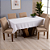 Toalha de Mesa Basic 1 Peça 2,00m x 1,40m 6 Lugares 100% Poliéster Tecido Oxford - Imagem 5