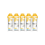 KIT 5 UNIDADES - HIGH FRUCTOSE GEL - SABOR BANANA - UNITARIO - 226ERS - Imagem 1