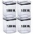 kit 4 Potes Herméticos Lumini Empilhável 1000ml Paramount - Imagem 1
