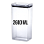 Kit 3 Potes De Mantimentos Hermético 2600ml Empilhável - Imagem 3