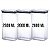 Kit 3 Potes De Mantimentos Hermético 2600ml Empilhável - Imagem 1