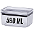 2 Potes Hermético Empilhável Para Condimento Lumini 580ml Co - Imagem 3
