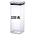 Kit 4 Potes Herméticos Acrílico Quadrado 2200 ML - Paramount - Imagem 3