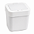 Lixeira 4 Litros Branca com Tampa Click Compacta para Cozinha Banheiro - Imagem 1