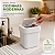 Lixeira 4 Litros Branca com Tampa Click Compacta para Cozinha Banheiro - Imagem 2