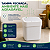 Lixeira 4 Litros Branca com Tampa Click Compacta para Cozinha Banheiro - Imagem 4