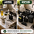 Kit Organiza Pia 5 Peças Escorredor Lixeira Dispenser Porta Talheres Preto - Imagem 3
