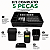 Kit Organiza Pia 5 Peças Escorredor Lixeira Dispenser Porta Talheres Preto - Imagem 2
