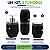 Kit Lavabo Diamante 3 Peças Porta Sabonete Escova Cotonete Preto - Imagem 2
