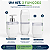 Kit Lavabo Diamante 3 Peças Porta Sabonete Escova Cotonete Branco - Imagem 2