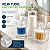 Kit Porta Algodão e Cotonetes 3 Peças Organizador Acrílico Transparente - Imagem 2