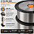 Kit 4 Potes Herméticos Inox 450ml com Tampa para Marmita e Alimentos - Imagem 4