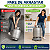 Suporte para Botijão de Gás P13 com 3 Rodinhas 360° até 55kg Cinza Escuro - Imagem 6