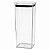 Pote Hermético Elegance 2900ml Transparente Tampa Cristal para Mantimentos - Imagem 1