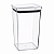 Pote Hermético Elegance 2100ml Transparente Tampa Cristal para Mantimentos - Imagem 1