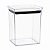 Pote Hermético Elegance 1300ml Transparente Tampa Cristal para Alimentos - Imagem 1