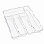 Organizador de Talheres para Gaveta Cristal 5 Divisórias 32cm - Imagem 1