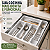 Organizador de Talheres para Gaveta Branco 5 Compartimentos 32cm - Imagem 4