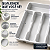 Organizador de Talheres para Gaveta Branco 5 Compartimentos 32cm - Imagem 6