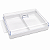 Porta Frios Duplo Branco com Tampa Transparente 2 Compartimentos - Imagem 1