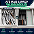 Organizador de Facas para Gaveta 5 Compartimentos 35cm Preto - Imagem 2