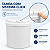Lixeira Max Toc 6 Litros Branca com Tampa Click para Banheiro Cozinha - Imagem 2