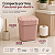 Lixeira 4 Litros Rose com Tampa Click Compacta Saquinho Oculto - Imagem 6