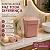 Lixeira 4 Litros Rose com Tampa Click Compacta Saquinho Oculto - Imagem 4