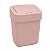 Lixeira 4 Litros Rose com Tampa Click Compacta Saquinho Oculto - Imagem 1