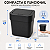 Lixeira 4 Litros Preta com Tampa Click Compacta Saquinho Oculto - Imagem 7