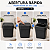 Lixeira 4 Litros Preta com Tampa Click Compacta Saquinho Oculto - Imagem 8