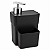 Dispenser Detergente 750ml com Porta Esponja Organizador de Pia Preto - Imagem 1