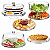 Conjunto Elegance 5 em 1 Cristal Boleira Petisqueira Saladeira 29,5cm - Imagem 2