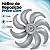 Hélice Ventilador 40cm 8 Pás Compatível Philco Turbo Cinza - Imagem 2