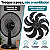 Hélice Ventilador Mondial 40cm 8 Pás Super Turbo Vtx Preto - Imagem 5
