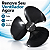Hélice Ventilador 3 Pás Feat Ultra Fluxo Ar Potente 30 Cm Preto - Imagem 2