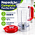 Copo Liquidificador Compatível Semp Easy LI6019 PT VM com Lâmina e Tampa Vermelha - Imagem 2