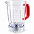 Copo Liquidificador Compatível Semp Easy LI6019 PT VM com Lâmina e Tampa Vermelha - Imagem 1