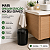 Lixeira Max Toc 6 Litros Preta com Tampa Click para Banheiro Cozinha - Imagem 2