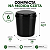 Lixeira Max Toc 6 Litros Preta com Tampa Click para Banheiro Cozinha - Imagem 5
